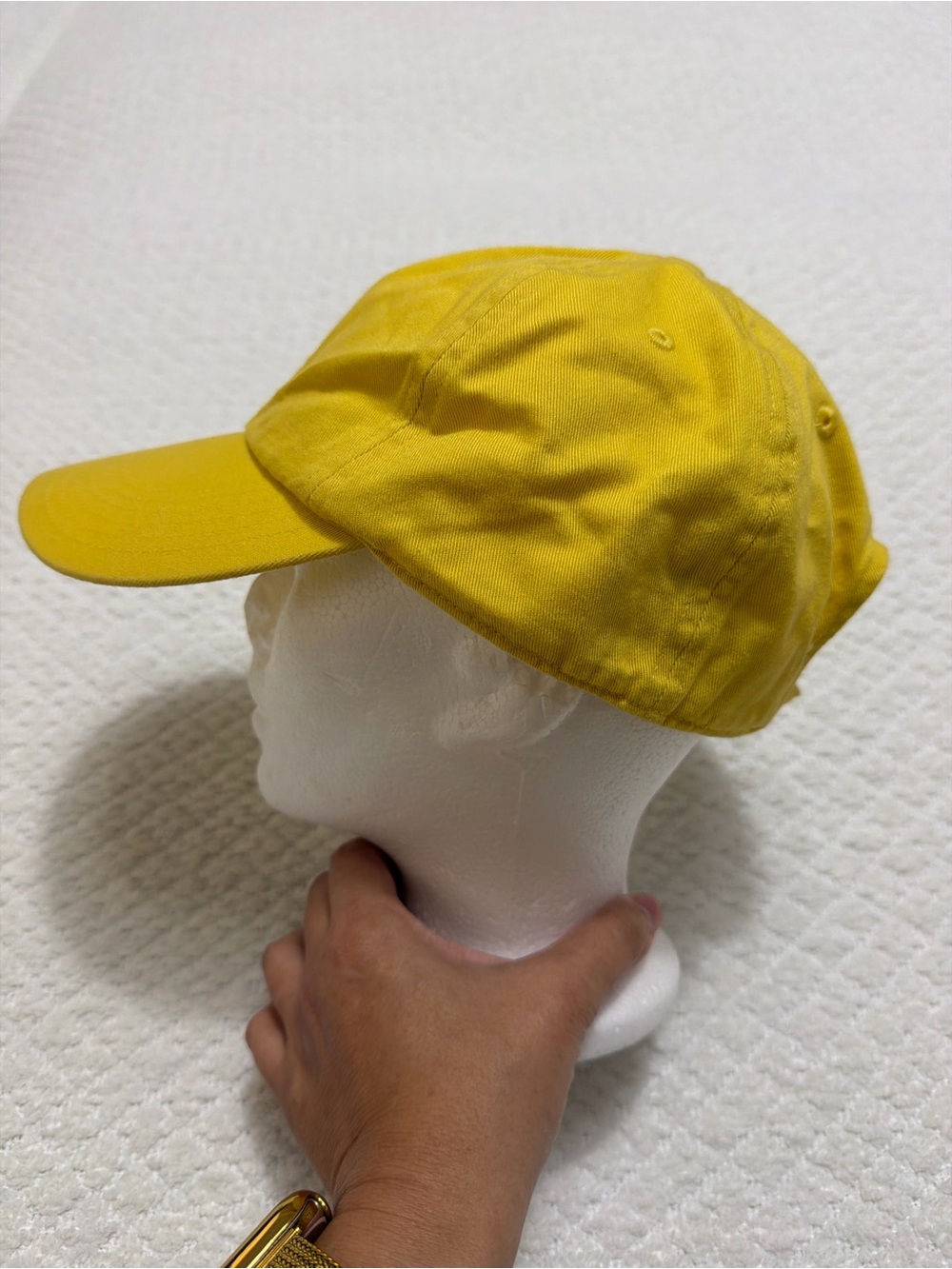 Rare Brooks Brothers Logo Yellow Hat Cap 100% Cotton L/XL Adjustable - Picture 6 of 9